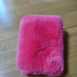Fluffy Pink Faux Fur Pillow